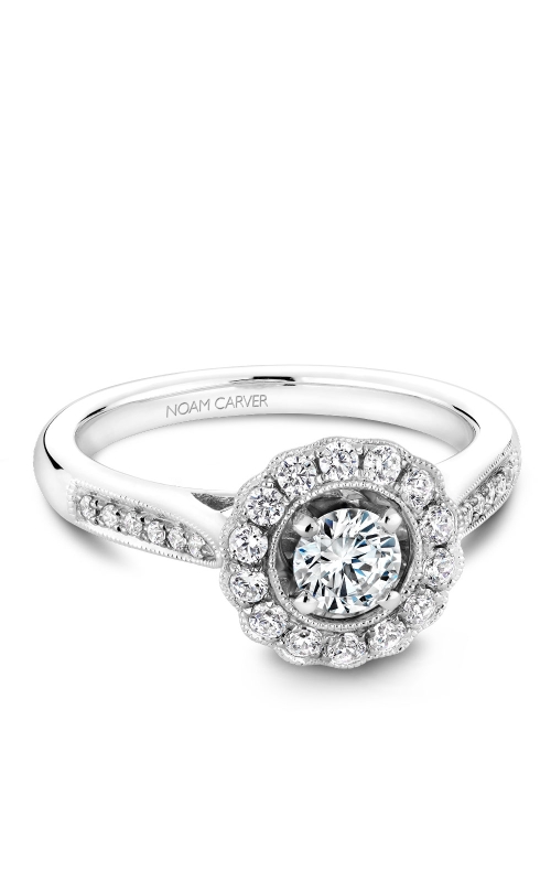 14kt White gold 0.25ct Round solitaire