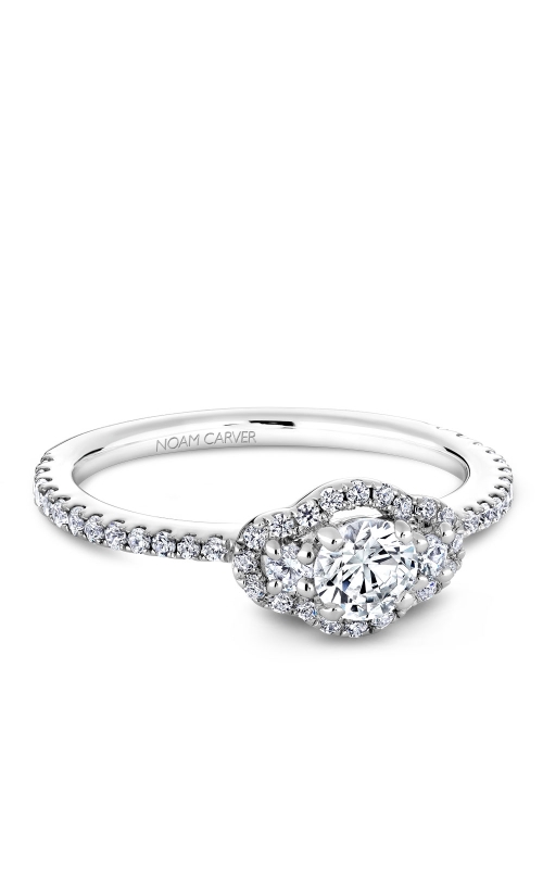 14kt White gold 0.25ct Round three stone