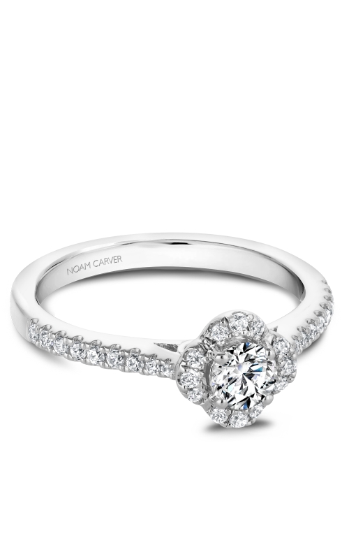14kt White gold 0.33ct Round solitaire