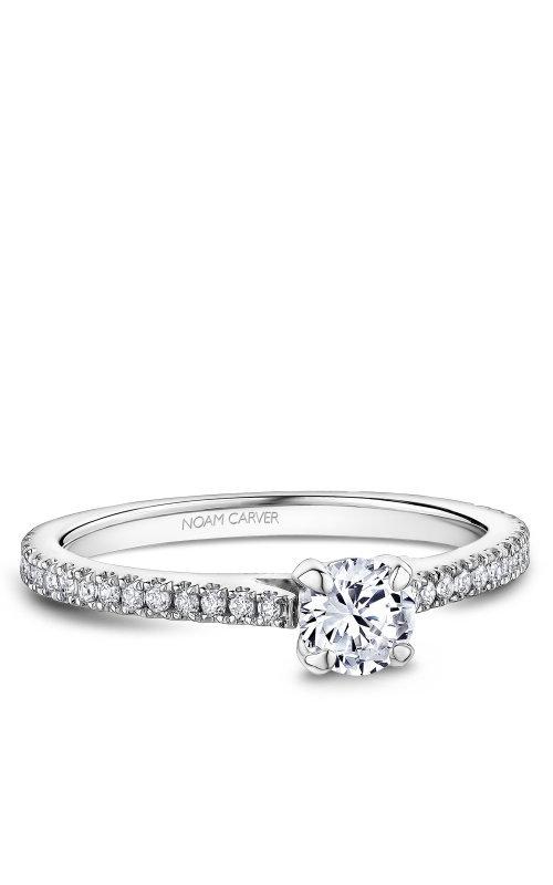 14kt White gold 0.50ct Round solitaire