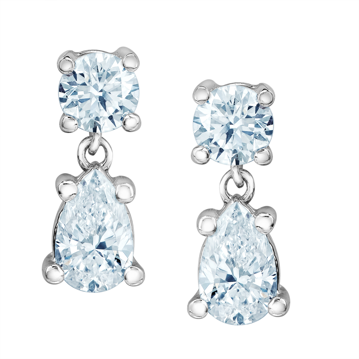 10K Yellow Gold Lab Grown Diamond Earrings 10K Yellow Gold Lab Grown Diamond Earrings