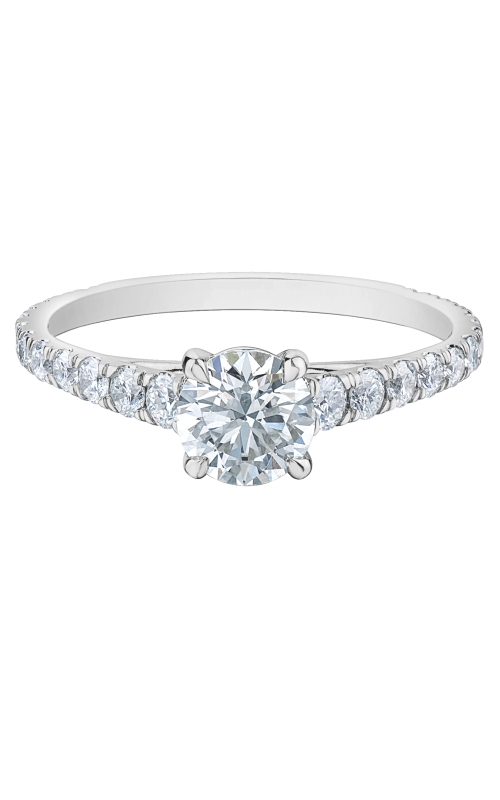 14k white gold lab grown diamond engagement ring
