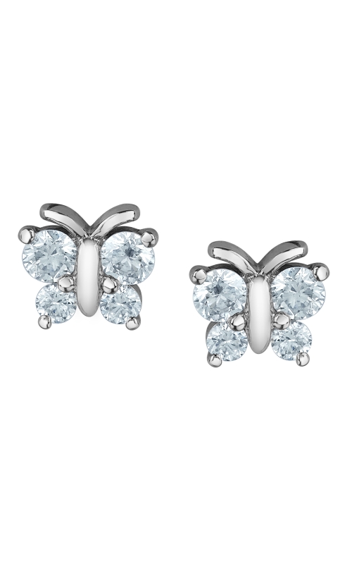 10K Yellow Gold Lab Grown Diamond Earrings