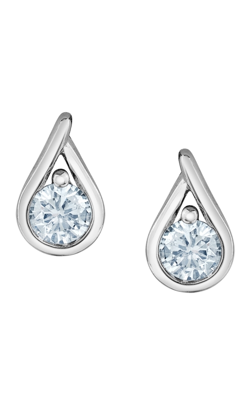 10K Yellow Gold Lab Grown Diamond Earrings