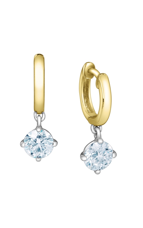10K Yellow Gold Lab Grown Diamond Earrings