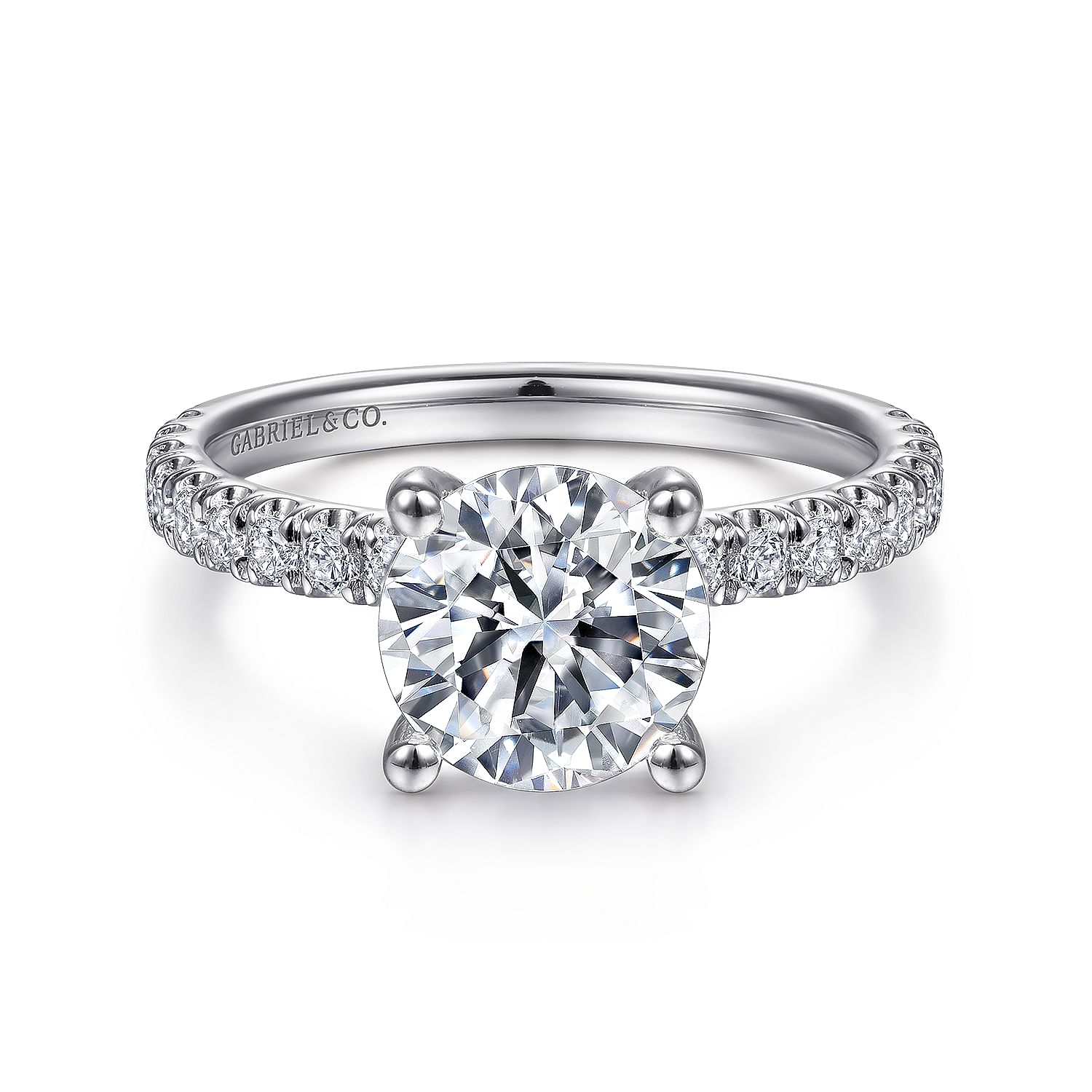 Platinum Round Diamond Engagement Ring Platinum Round Diamond Engagement Ring