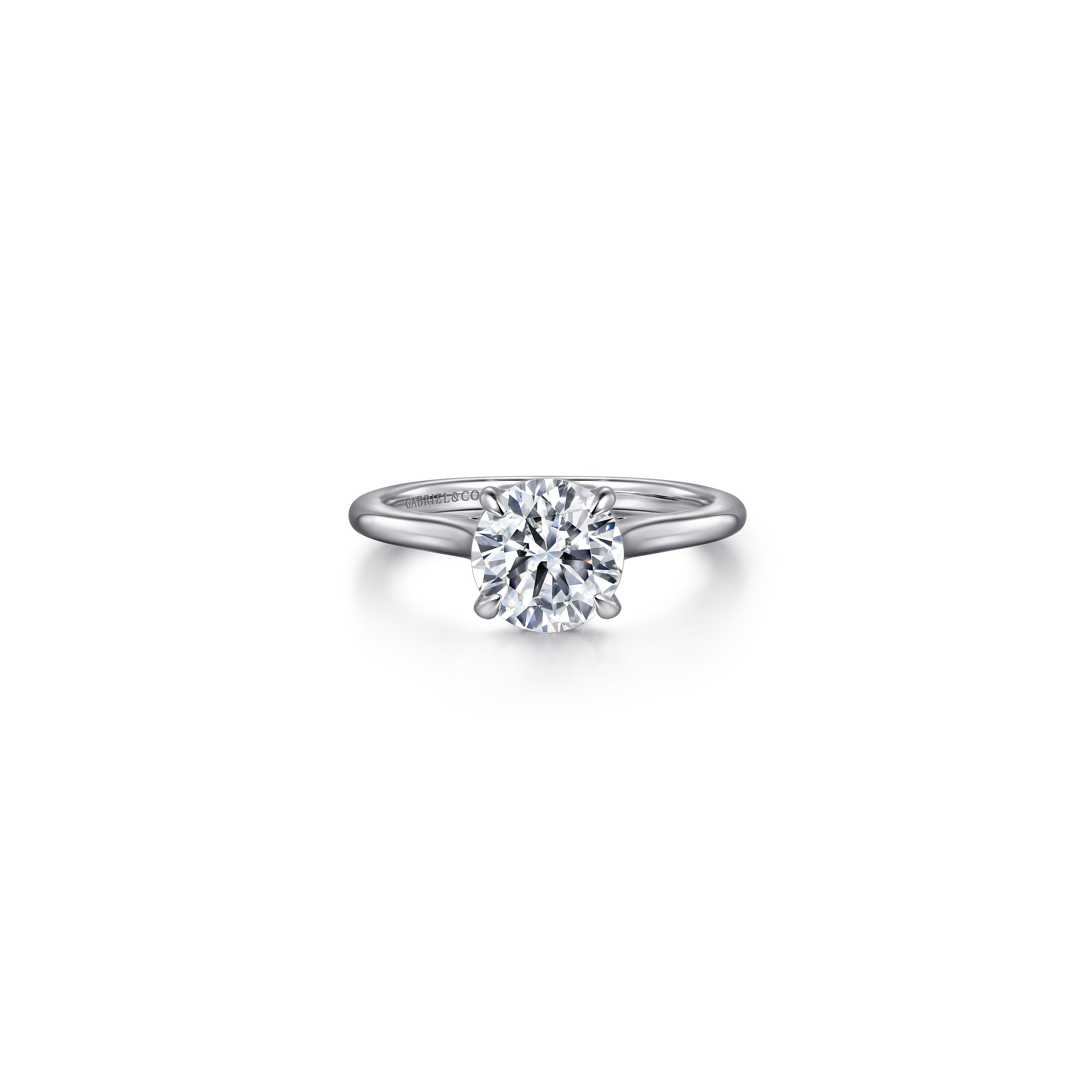 14K White Gold Round Diamond Engagement Ring 14K White Gold Round Diamond Engagement Ring