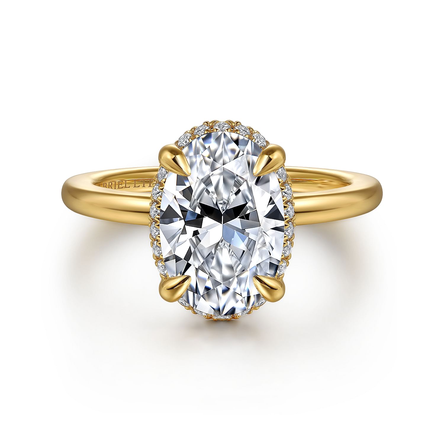 14K Yellow Gold Diamond Engagement Ring 14K Yellow Gold Diamond Engagement Ring