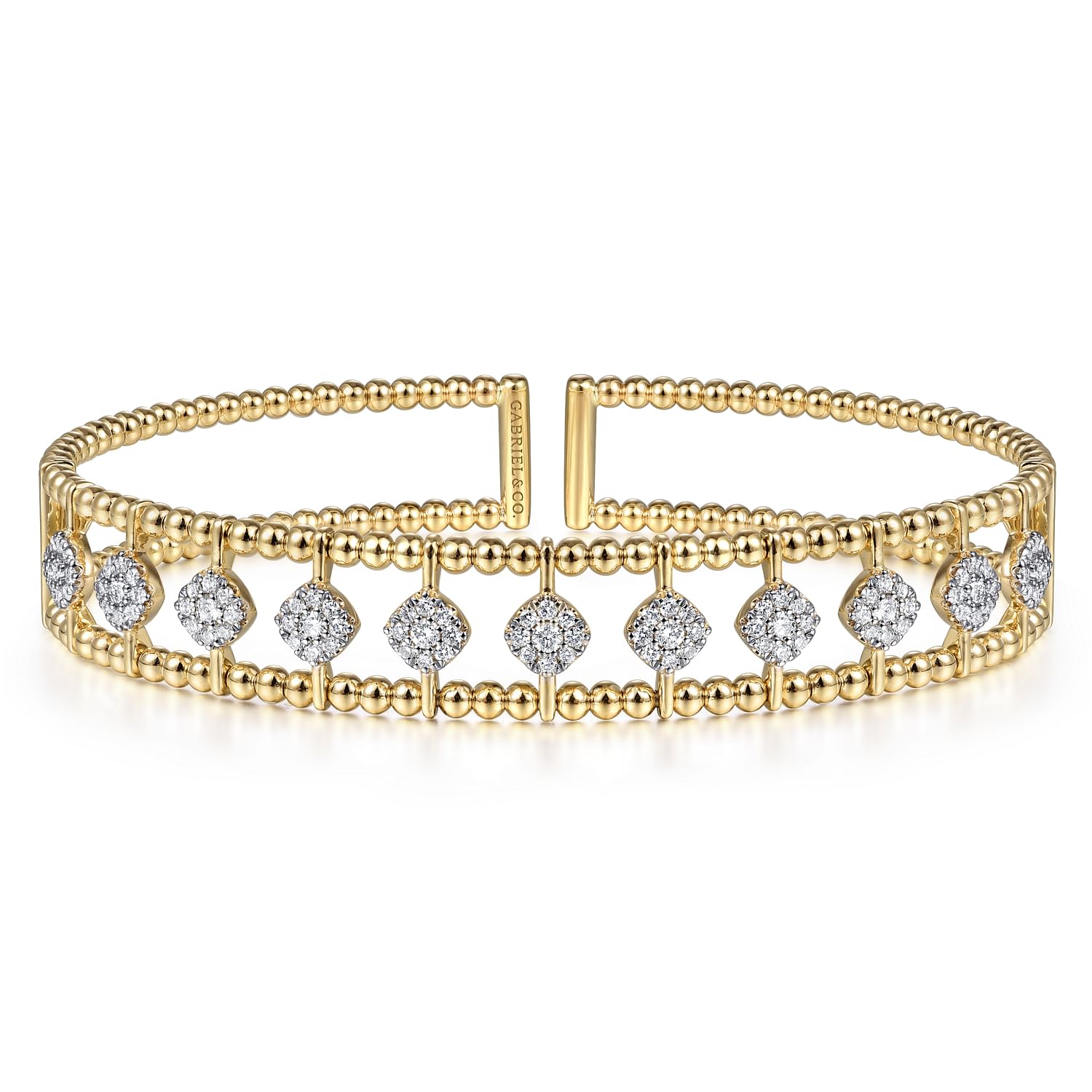 14K Yellow Gold Bujukan Diamond Cuff Bracelet 14K Yellow Gold Bujukan Diamond Cuff Bracelet