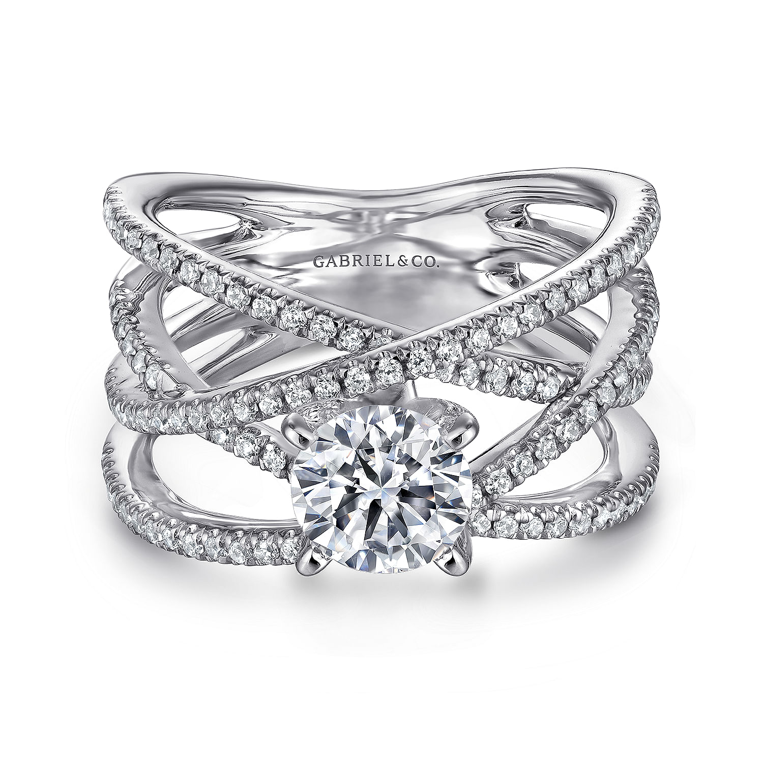 14K White Gold Diamond Engagement Ring 14K White Gold Diamond Engagement Ring