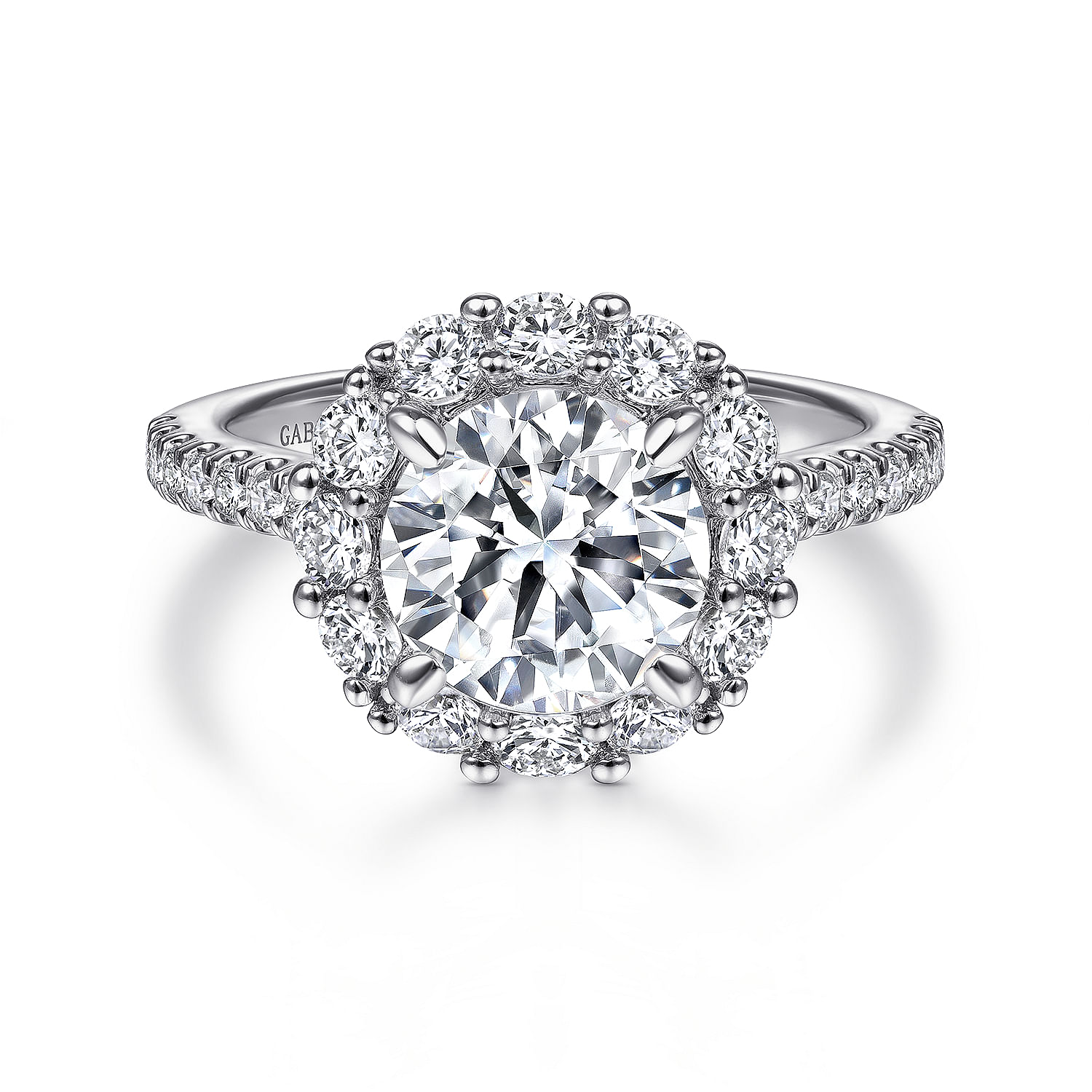 14K White Gold Diamond Engagement Ring 14K White Gold Diamond Engagement Ring