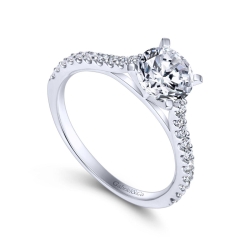 Platinum Round Diamond Engagement Ring thumbnail 2