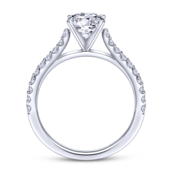 Platinum Round Diamond Engagement Ring thumbnail 3