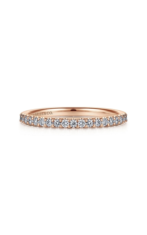 14K Rose Gold Diamond Anniversary Band