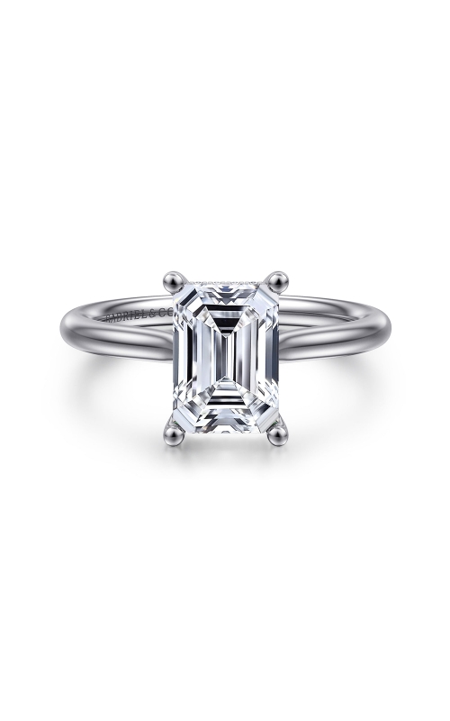 14K White Gold Diamond Engagement Ring