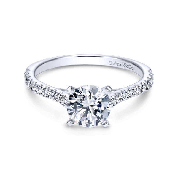 Platinum Round Diamond Engagement Ring