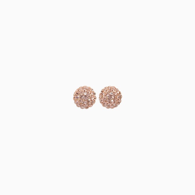 Small Sparkle Ball Studs - Rose Gold Small Sparkle Ball Studs - Rose Gold