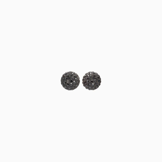 Small Sparkle Ball Studs - Hematite