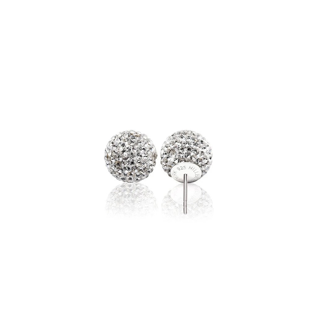 Large Sparkle Ball Studs - White Large Sparkle Ball Studs - White