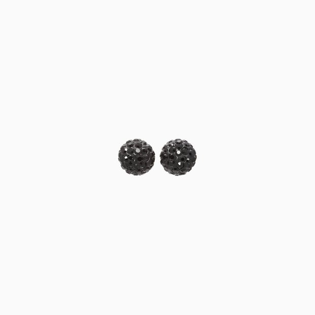 Small Sparkle Ball Studs - Black Small Sparkle Ball Studs - Black