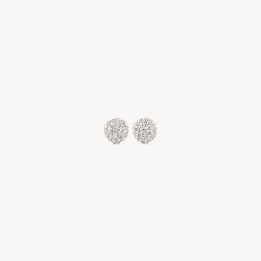 Mini Sparkle Ball Studs - White Mini Sparkle Ball Studs - White