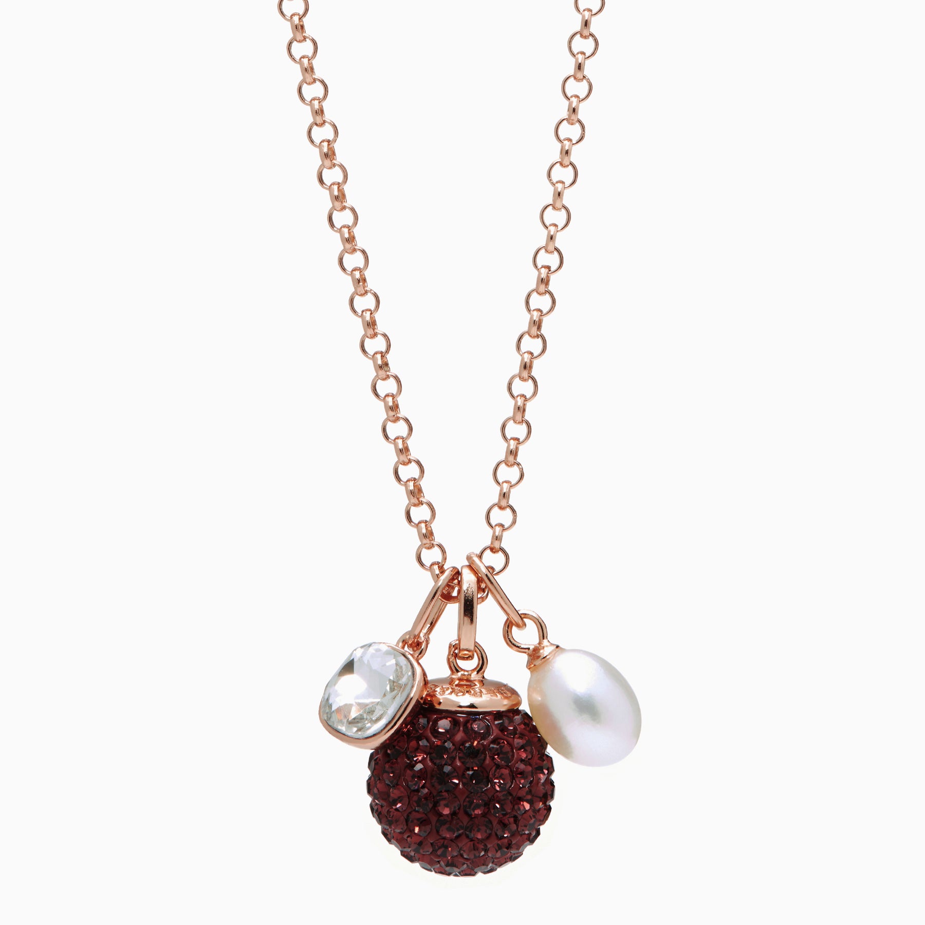 Sparkle Ball Cluster Pendant - Merlot Sparkle Ball Cluster Pendant - Merlot