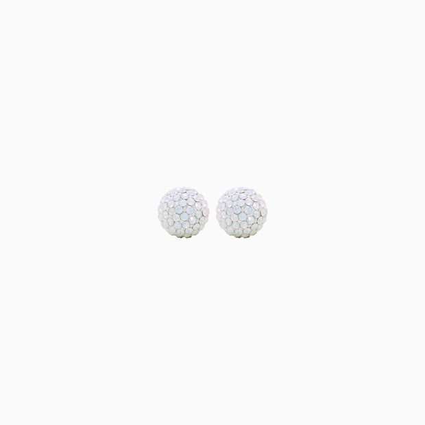Small Sparkle Ball Studs - October Opal Crystal Small Sparkle Ball Studs - October Opal Crystal