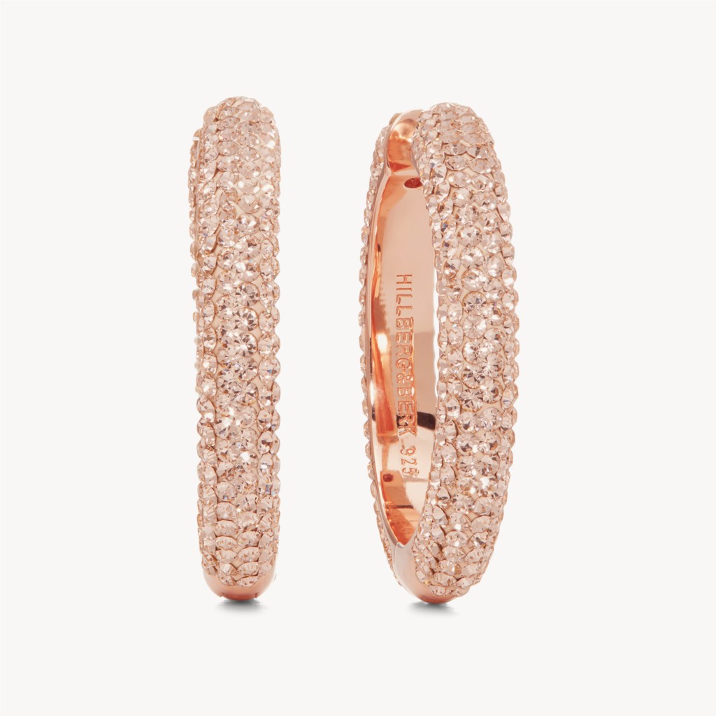 Sparkle Hoops - Large - Rose Gold Sparkle Hoops - Large - Rose Gold