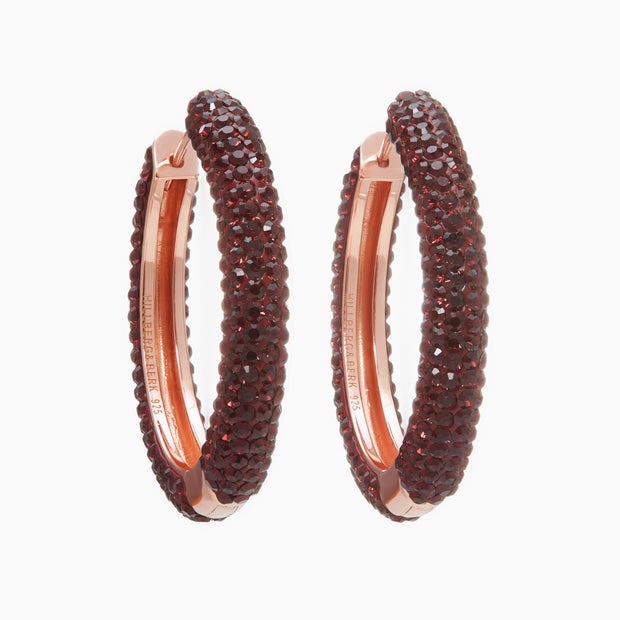 Sparkle Hoops - Large - Merlot