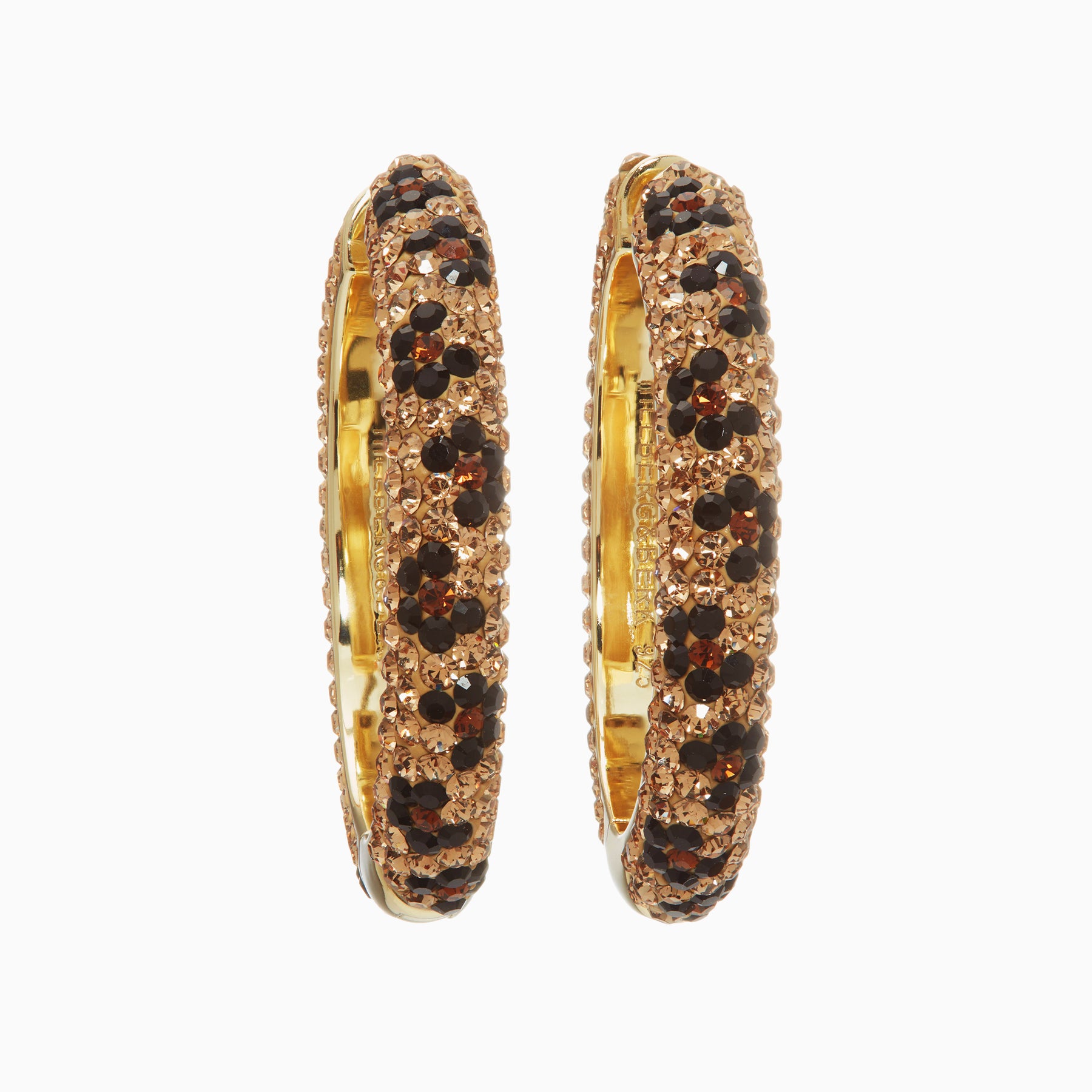 Sparkle Hoops - Large - Leopard