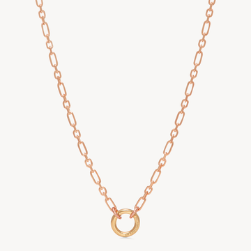 Figaro Charm Chain - Rose Chain - Gold Link Figaro Charm Chain - Rose Chain - Gold Link