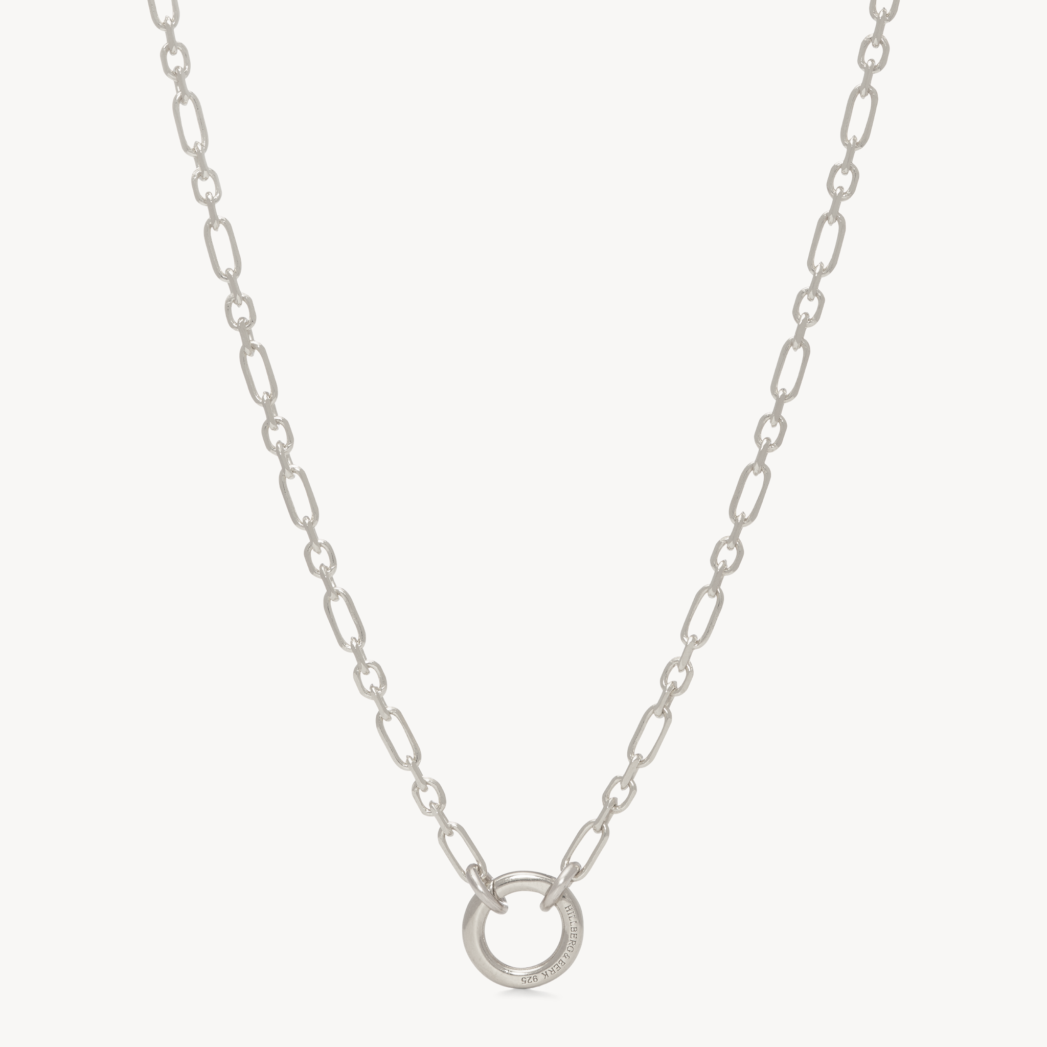 Figaro Charm Chain - Silver Chain - Silver Link