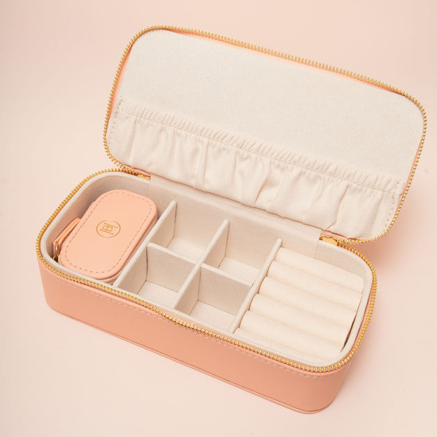 Travel Jewelery Case - Large - Peach Travel Jewelery Case - Large - Peach