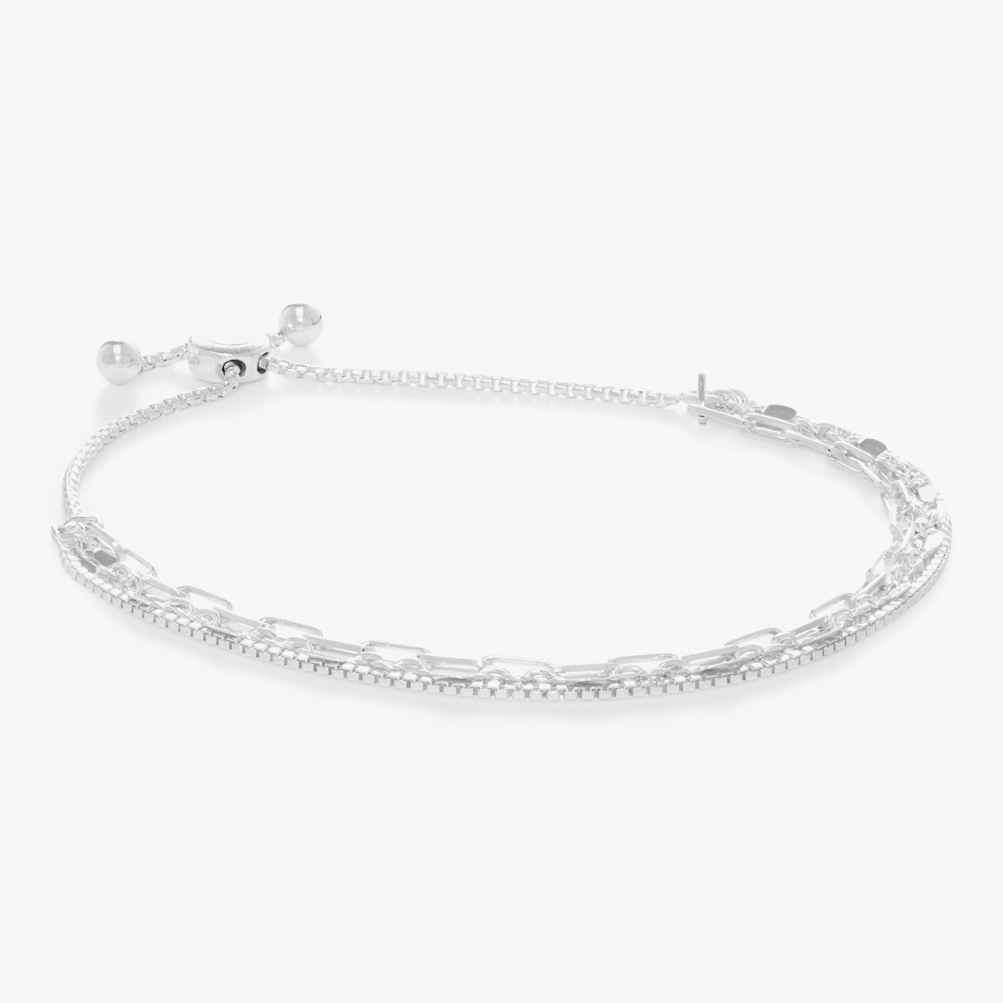Chain Trio Strand - Silver Chain Trio Strand - Silver