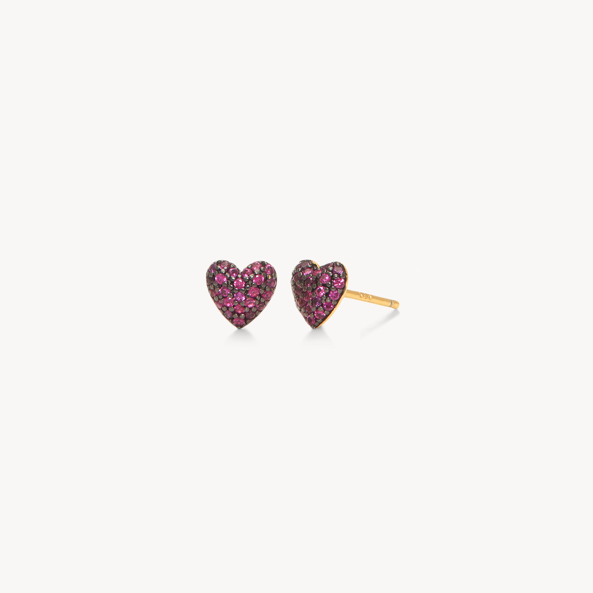 Ruby Heart Studs Ruby Heart Studs