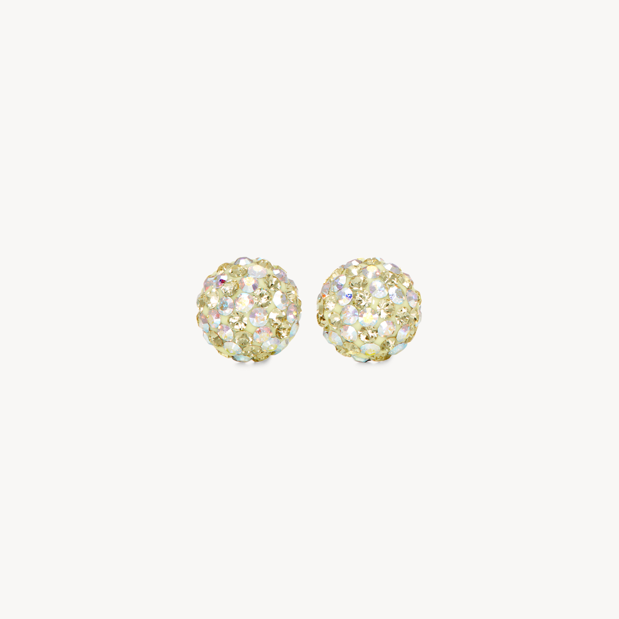 Small Sparkle Ball Studs - Chartreuse Small Sparkle Ball Studs - Chartreuse