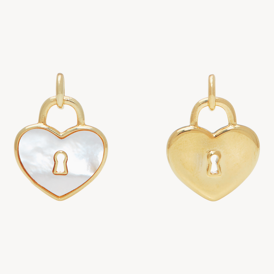 Heart Lock Reversible - Gold Heart Lock Reversible - Gold