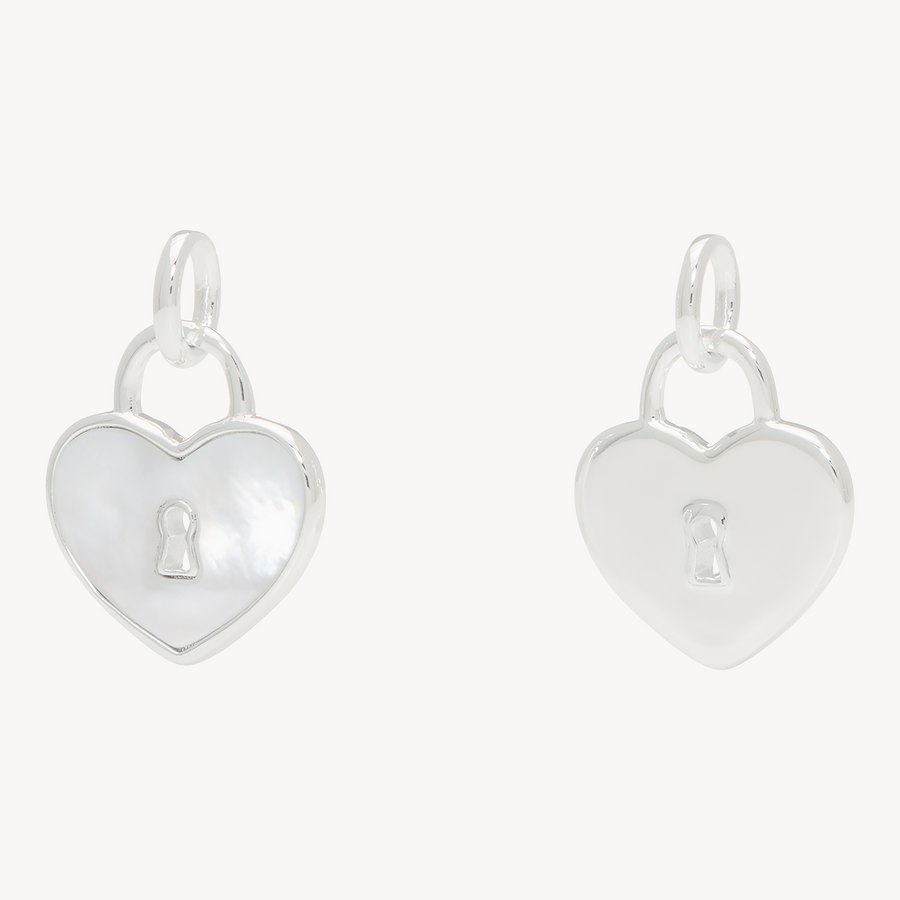 Heart Lock Reversible - Silver Heart Lock Reversible - Silver