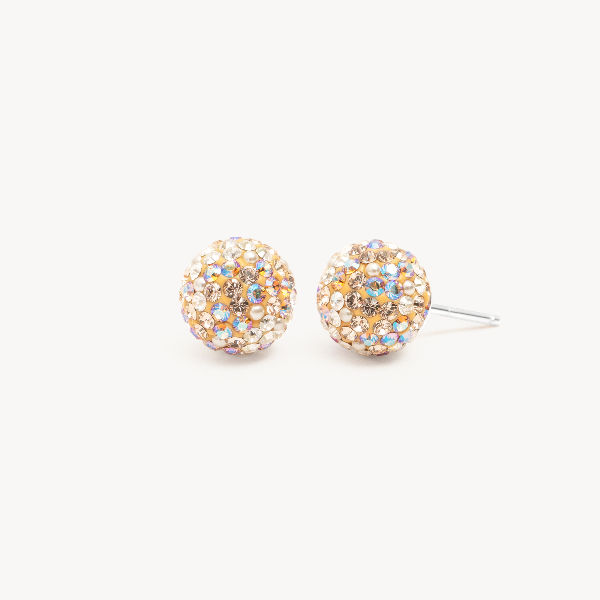 Medium Sparkle Ball Studs - Sea Salt Medium Sparkle Ball Studs - Sea Salt