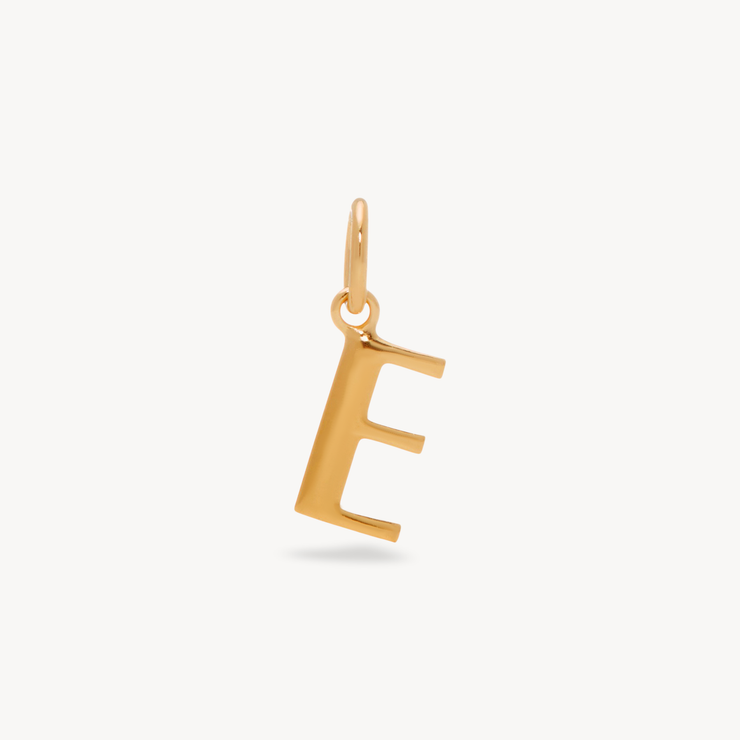 Letter - E - Gold