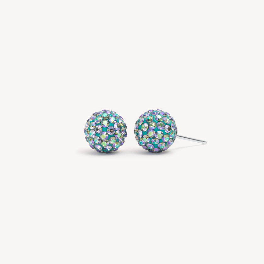 Small Sparkle Ball Studs - Mermaid Scales Small Sparkle Ball Studs - Mermaid Scales