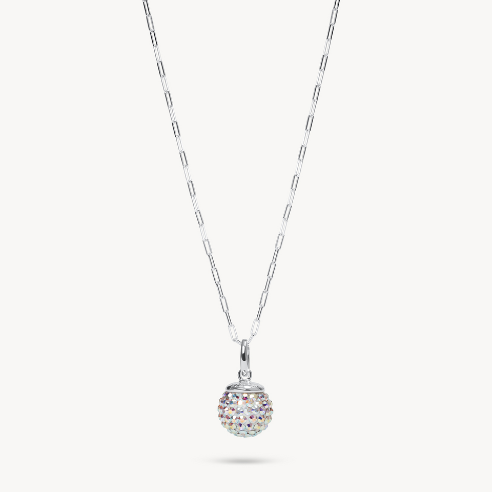 Sparkle Ball Clip Chain - Aurora Borealis Sparkle Ball Clip Chain - Aurora Borealis