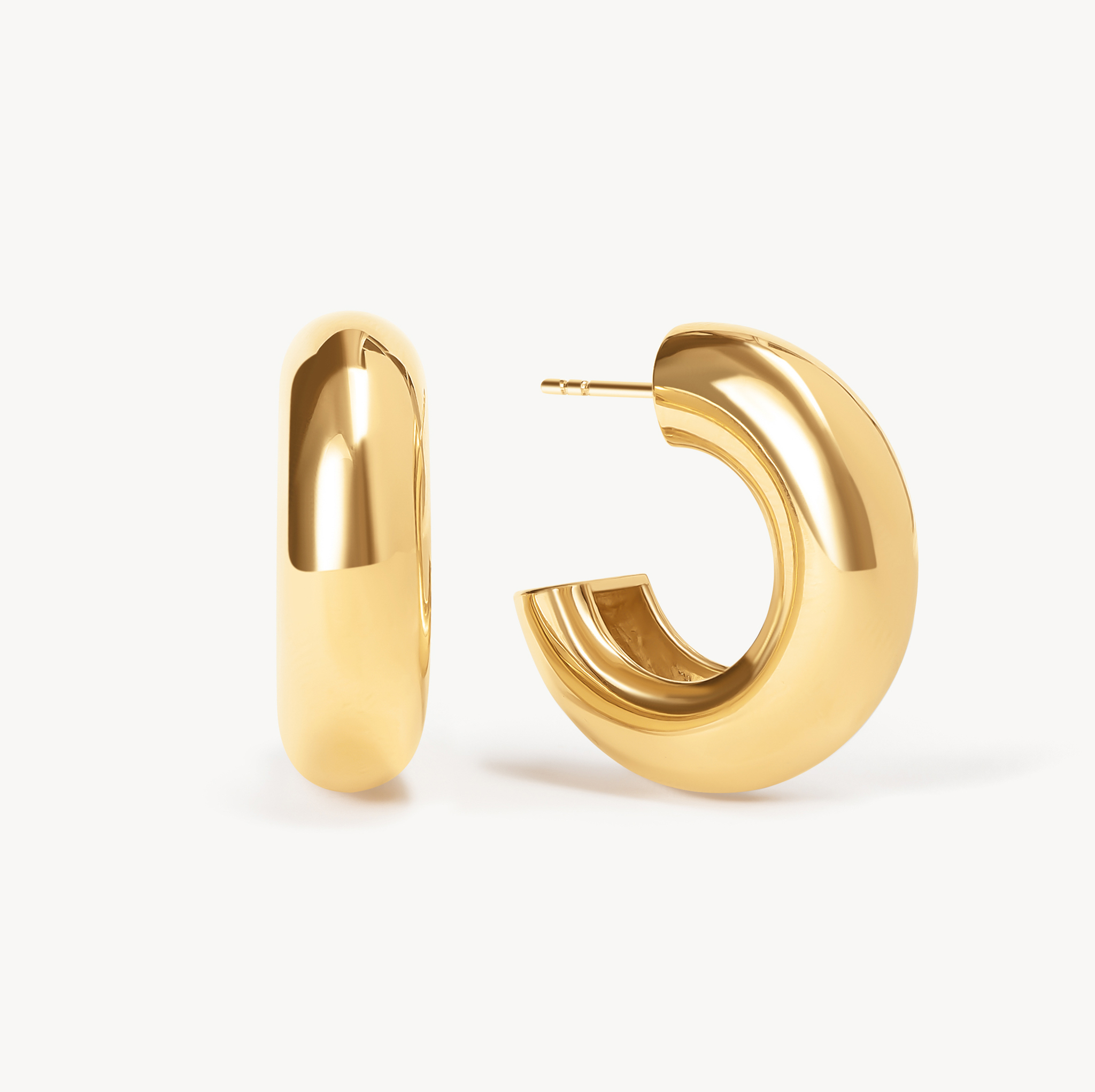 Chunky Statement Hoops - Gold Chunky Statement Hoops - Gold