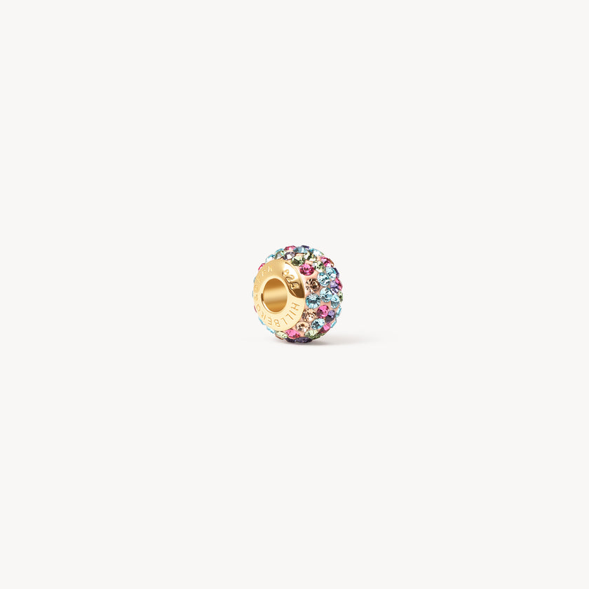 Sparkle Rondelle Charm - Carnival Lights