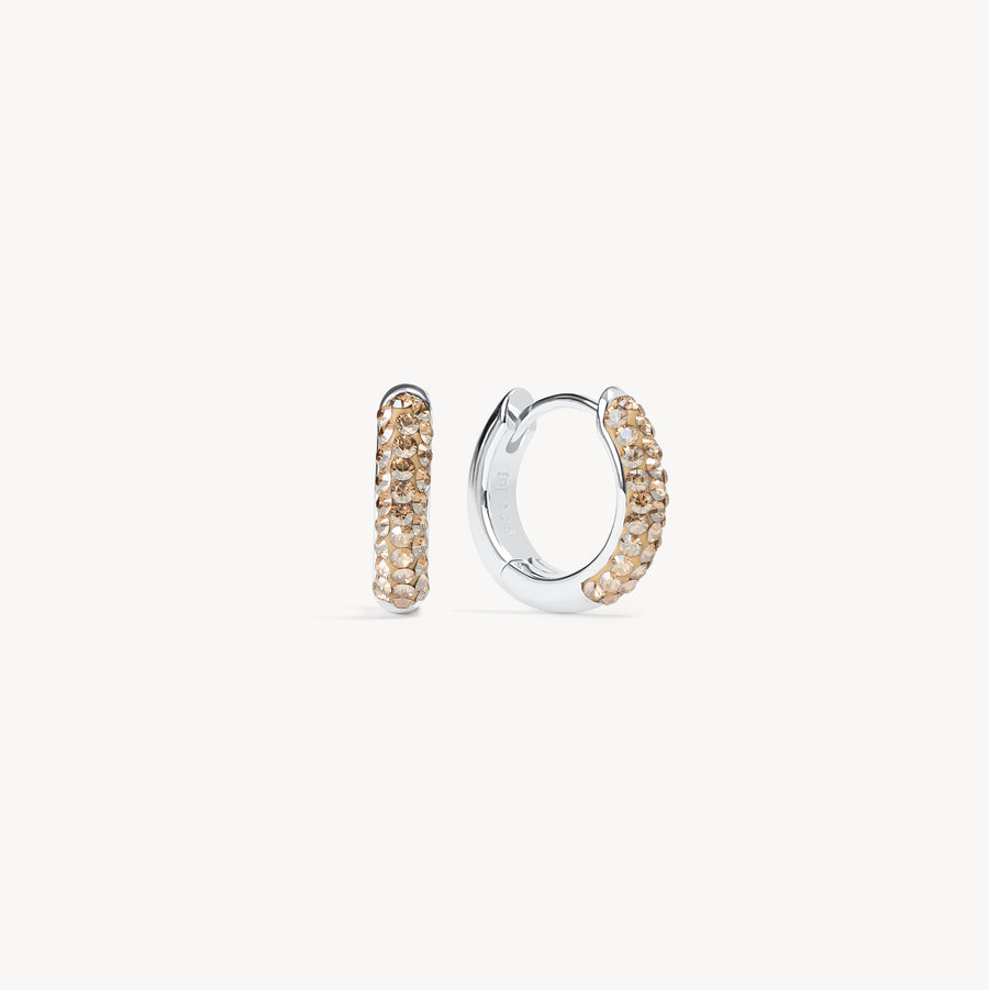 Always On Sparkle Birthstone Hoops - November Always On Sparkle Birthstone Hoops - November