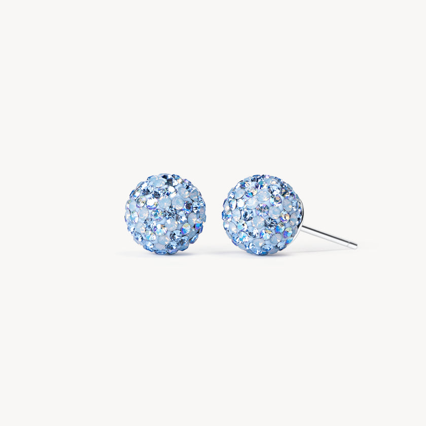 Medium Sparkle Ball Studs - Denim Medium Sparkle Ball Studs - Denim