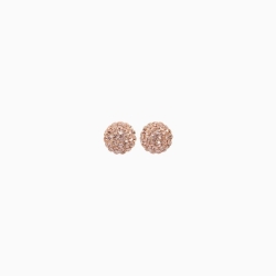 Small Sparkle Ball Studs - Rose Gold thumbnail 1