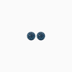 Small Sparkle Ball Studs - September Navy Crystal thumbnail 1
