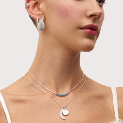 Crescent Moon Pavé - Gold thumbnail 2