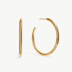 Lightweight Statement Hoops - Gold thumbnail 1